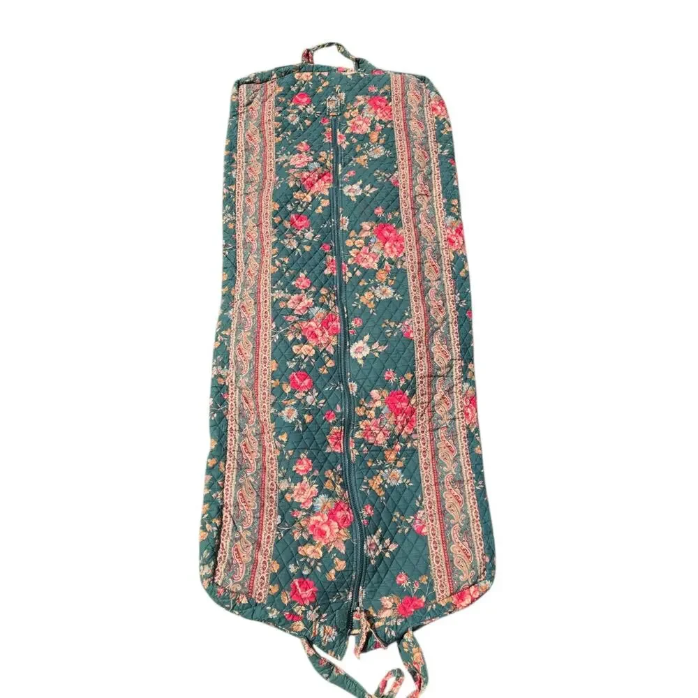 Vintage Vera Bradley Greenbriar Travel‎ Folding Garment Bag Floral Made USA